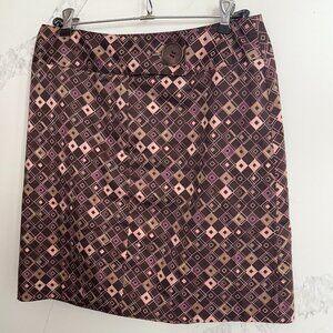 Fun Retro Style Patterned Skirt - Size 6